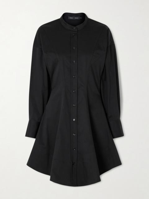 Proenza Schouler Janan Paneled Cotton-blend Satin Mini Dress