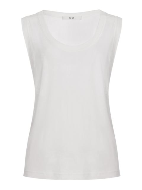 CO Sheer Cotton Tank Top white