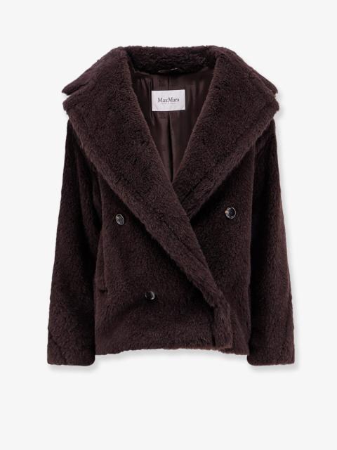 Max Mara Max Mara Mxmalcuno Alpaca Wool Silk Jacket Brown