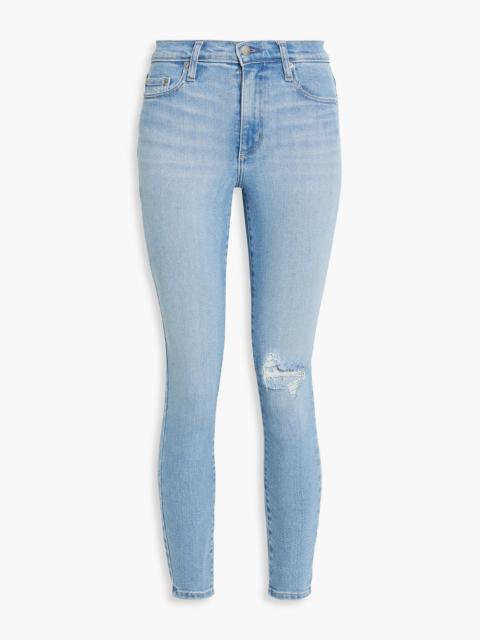 Other Designers Cult cropped distressed high-rise skinny jeans