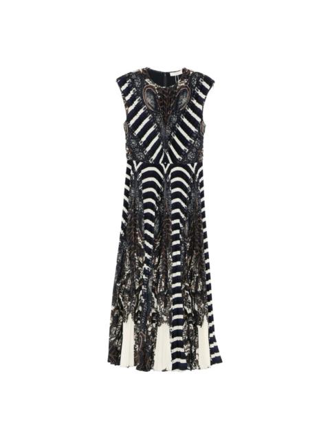 ULLA JOHNSON VIOLETA PLEATED DRESS