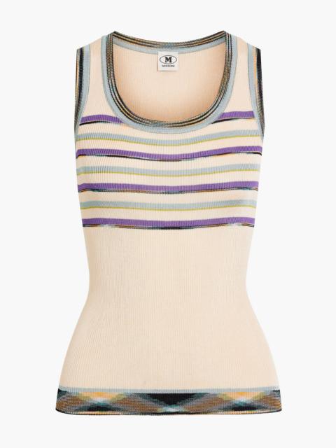 Missoni Striped crochet-knit tank