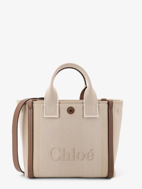 Chloé Chloe' Chloé Carry Canvas Crossbody Bag With Oversized Logo On The Front
