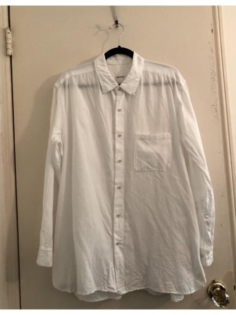 Other Designers Sage De Cret - Sage de Cret Oversized White Button-Up Shirt Size L
