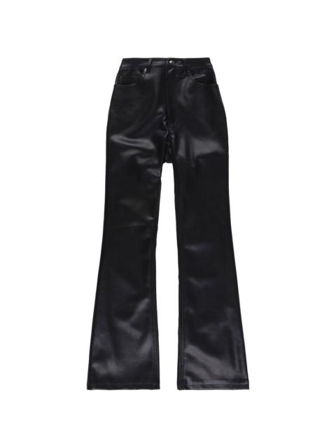 Ksubi faux-leather flared trousers
