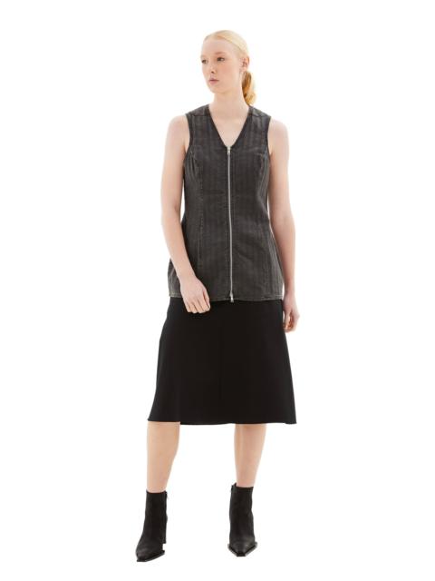 Our Legacy BIKER ZIP VEST (WASHED GREY)