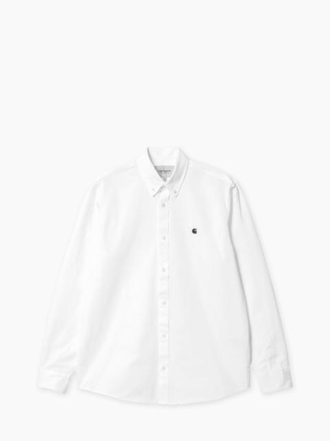 Carhartt CARHARTT WIP L/S MADISON SHIRT WHITE/BLACK
