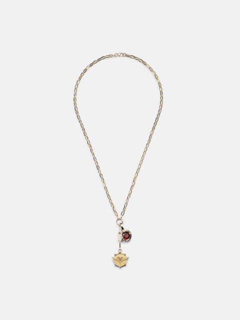 FOUNDRAE Vivacity & Internal Compass 18kt gold necklace with diamonds