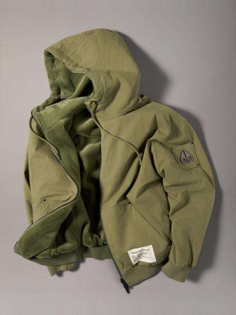 MOOSE KNUCKLES ROLAND BUNNY REVERSIBLE HOODIE