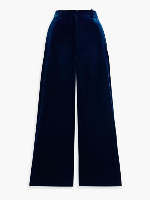 Theory Velvet wide-leg pants