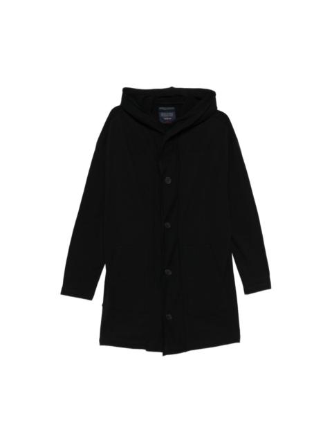 Yohji Yamamoto hooded button-fastening coat