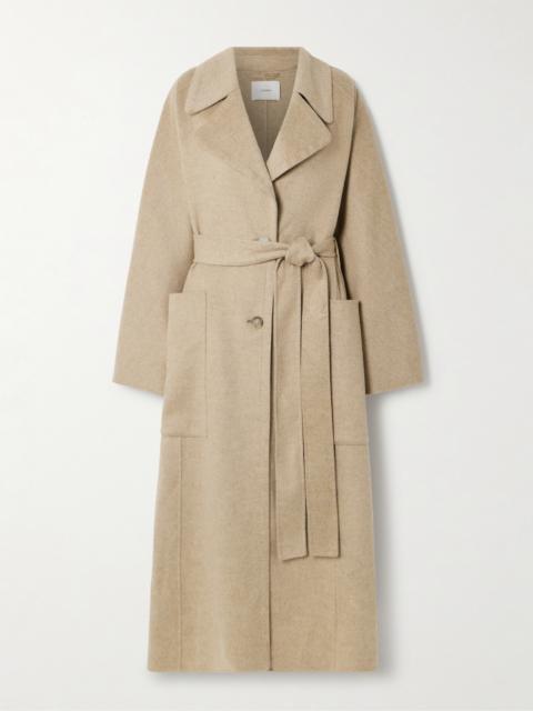 JOSEPH Spencer Belted Wool And Cashmere-blend Trench Coat