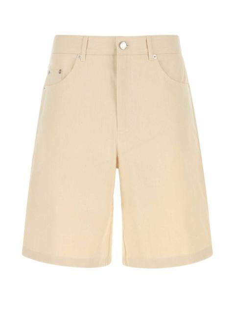 Séfr Sefr Men Sand Cotton Bermuda Shorts