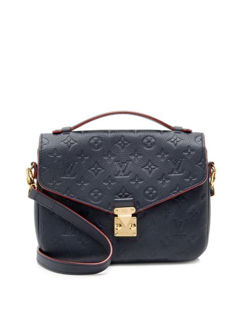 Louis Vuitton Louis Vuitton Blue Empreinte Leather Pochette Metis (Authentic Pre-Loved)