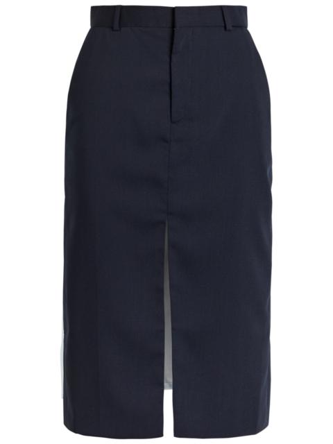 BETTTER Bettter Ellis Panelled Wool-blend Midi Skirt