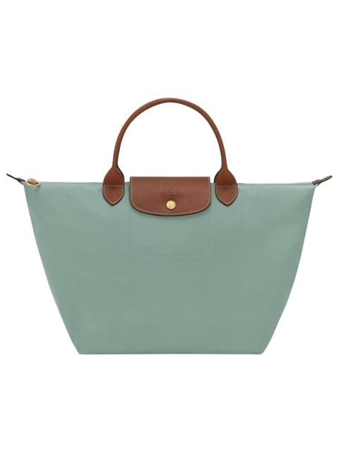 Longchamp Le Pliage Original M Handbag Celadon - Recycled canvas