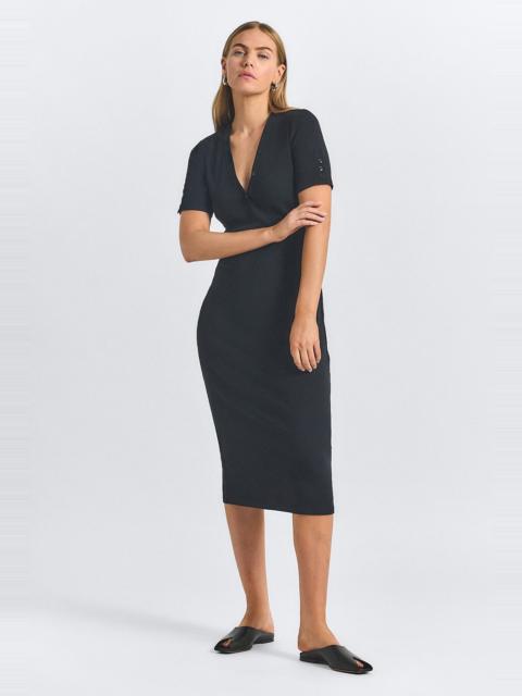 DEREK LAM 10 CROSBY DAMIANA HENLEY DRESS