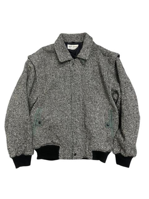Other Designers Japanese Brand - Vintage Mister Sanwa Herringbone wool dannie bomber jacket