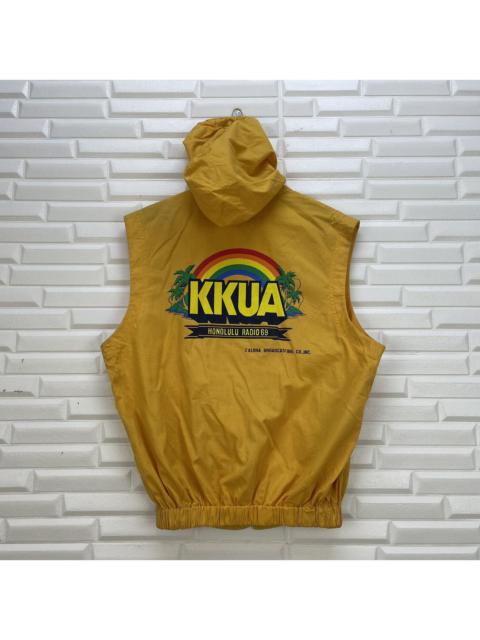 Other Designers Vintage Kkua Aloha Honolulu Radio 69 Hooded Vest Jacket