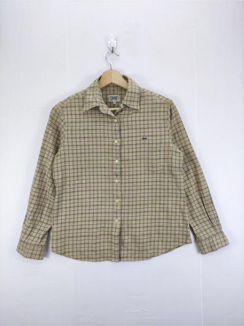 Other Designers Vintage Lacoste Sports Checkered Shirt Button Up