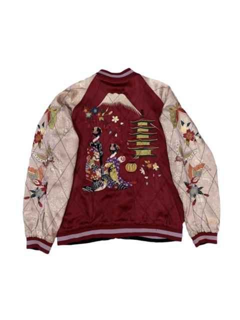 Other Designers Vintage Rayon Reversible Sukajan Embroidery Jacket
