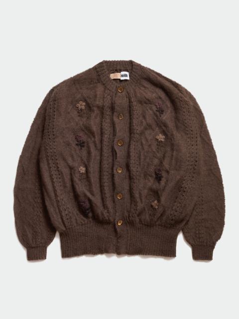 MAGLIANO Cormagliano Mohair Cardigan Brown