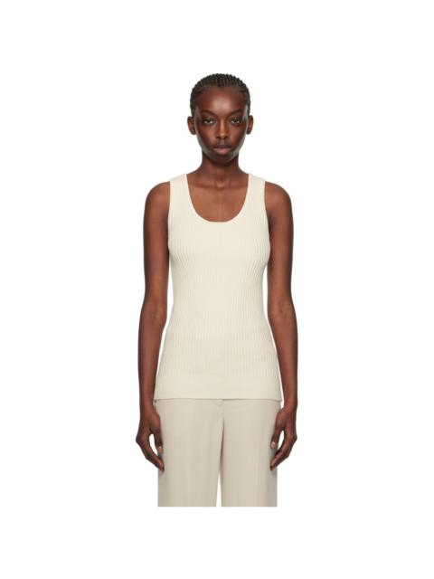 TOTEME Beige Textured Tank Top