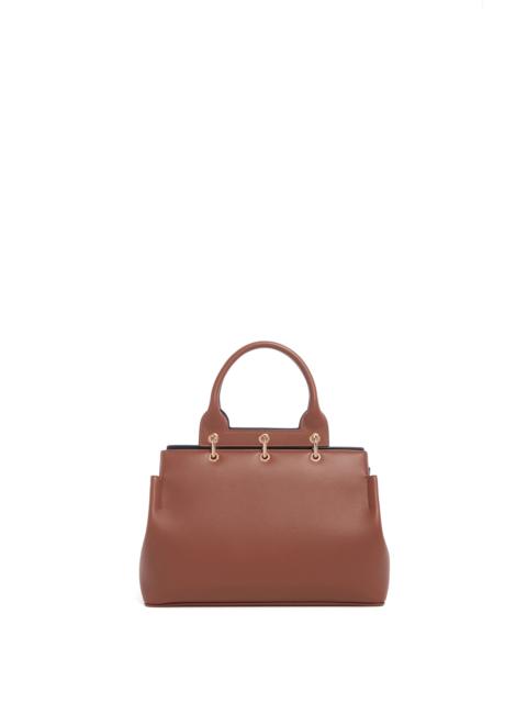 GABRIELA HEARST Small Amethyst Bag in Cognac Nappa Leather
