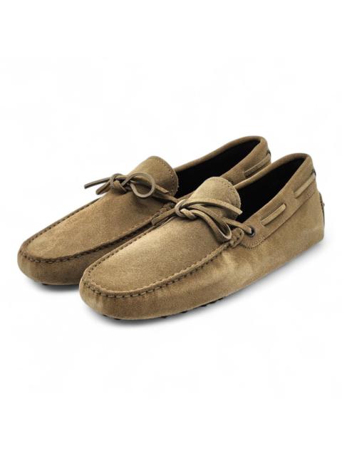 Tod's City Gommino Suede Loafers Taupe UK 7 US 8.5 - NWB $695