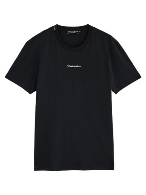 Dolce & Gabbana Logo-appliqué Cotton T-shirt