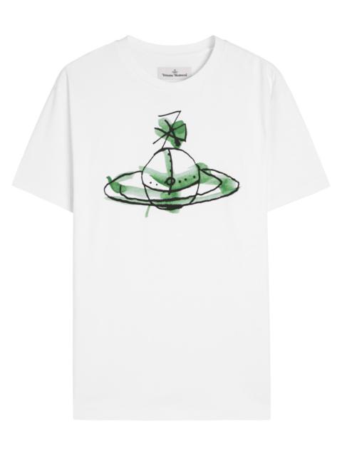 Vivienne Westwood Vivienne Westwood Drawn Orb Classic Cotton T-shirt