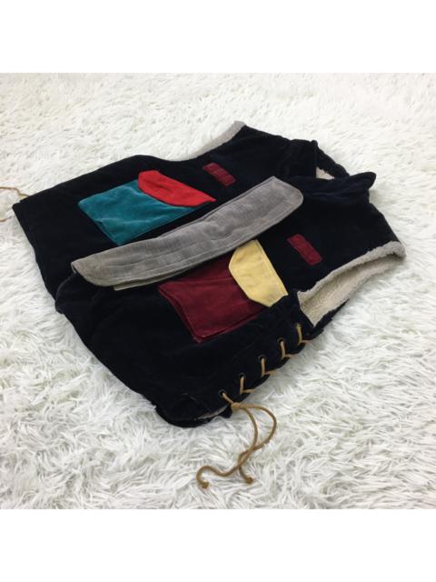 Other Designers Vintage - Japanese Colorway Bondage Corduroy Sherpa Vest