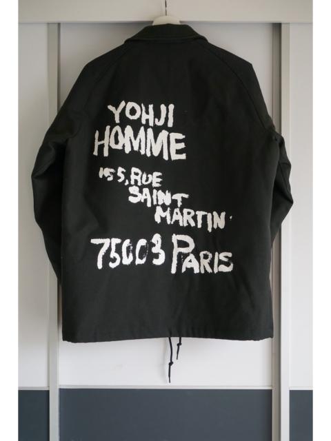 Yohji Yamamoto Yohji Yamamoto x New Era  22aw slogan graffiti coach jacket