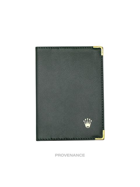 ROLEX Rolex Crown Passport Wallet - Forest Green Leather R