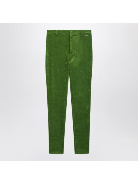 GUCCI Gucci Green Stretch Velvet Leggings Women