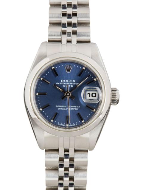Ladies Rolex Date 69160 Blue Dial