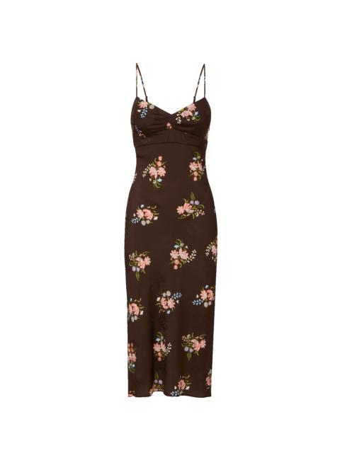 VERONICA BEARD SHARA FLORAL SLIP DRESS