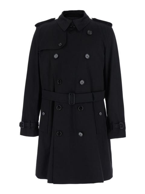 Burberry Burberry Men Trench With Detachable Detail In Black