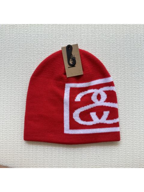 Stüssy Stussy SS Link Skull Cap Beanie Hat / Red