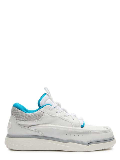 Valentino Runboot Panelled Leather and Mesh Sneakers