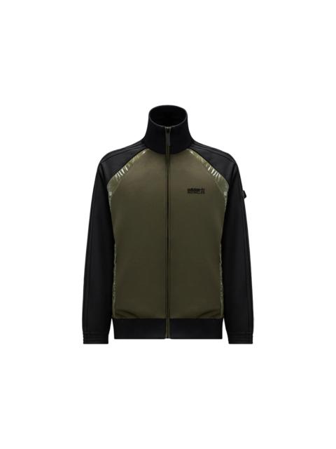 Moncler Moncler x adidas Originals Acetate Zip-Up Sweatshirt Black & Green