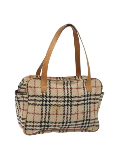 Burberry Burberry Nova Check Hand Bag Wool Beige