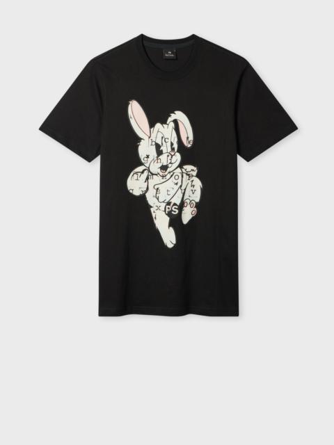 Paul Smith Slim-Fit Black 'Bunny' Print T-Shirt