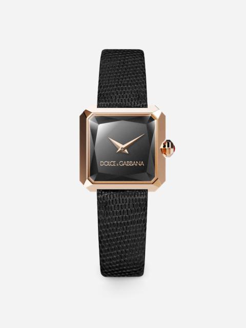 Dolce & Gabbana Sofia red gold watch