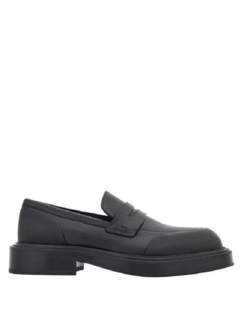 FERRAGAMO Ferragamo Rubber Detailed Leather Loafers