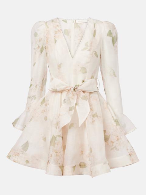 Zimmermann Balance linen and silk minidress