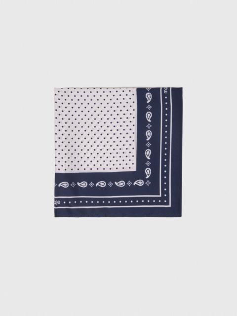 maje 60x60 silk print bandana
