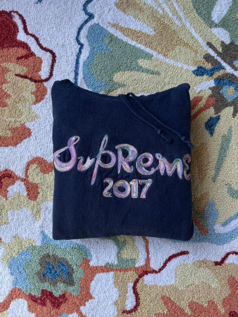 Supreme Supreme Brush 2017 Hoodie FW17 Navy