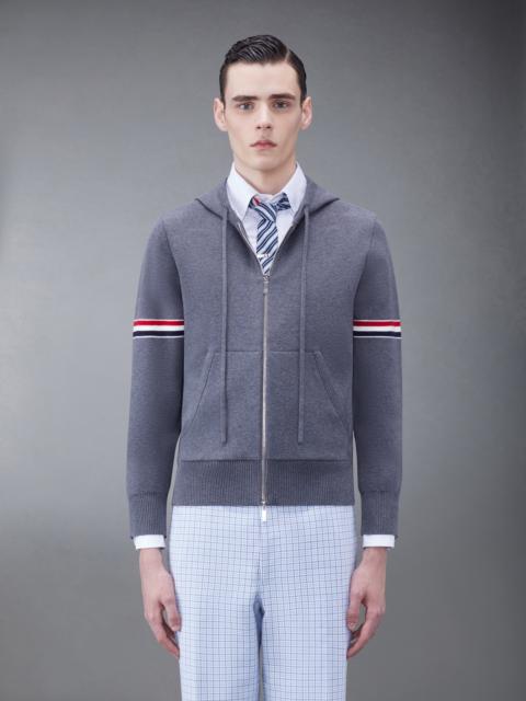 Thom Browne striped zip-up hoodie