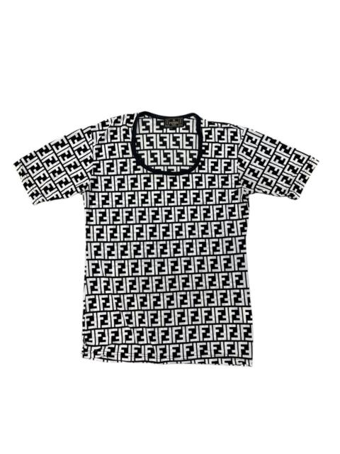 FENDI VINTAGE FENDI MONOGRAM JACQUARD TOP SHIRT